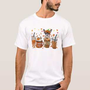 Fall Coffee Pumpkin Gewürz Latte Iced Herbst Chihu T-Shirt