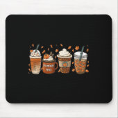 Fall Coffee Pumpkin Gewürz Latte Iced Warm Cosy Au Mousepad (Vorne)