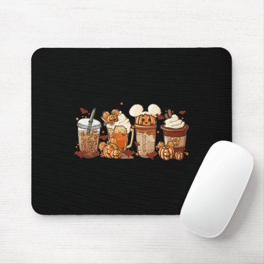 Fall Coffee Pumpkin Gewürz Latte Iced Warm Cosy Au Mousepad (Mit Mouse)
