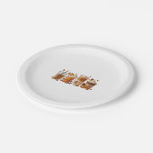 Fall Coffee Pumpkin Pappteller (Schrägansicht)