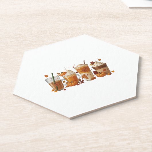 Fall Coffee Pumpkin Untersetzer (angewinkelt)