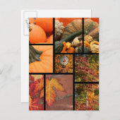 Fall Collage Postkarte (Vorne/Hinten)