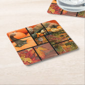 Fall Collage Rechteckiger Pappuntersetzer (angewinkelt)