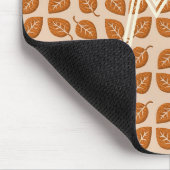 Fall Collection Bright Orange Leaf Mousepad (Ecke)