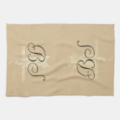 Fall Collection Funny Cat Linen Look Handtuch (Horizontal)