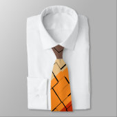 Fall Color Abstrakt Pattern Krawatte (Gebunden)