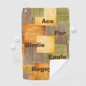 Fall Color Blocks Golf Begrüßungstücher Golfhandtuch (Insitu)