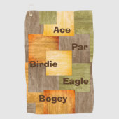 Fall Color Blocks Golf Begrüßungstücher Golfhandtuch (Vorderseite)