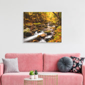 Fall Color Jefferson Brook | Weiße Berge Leinwanddruck (Insitu (Wohnzimmer))