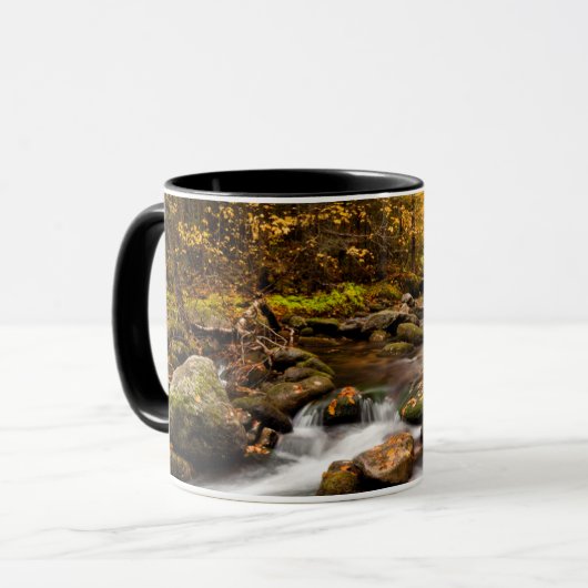 Fall Color Jefferson Brook | Weiße Berge Tasse (Vorderseite Links)