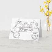 Fall Color Me Grußkarte Karte (Gelbe Blume)