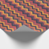 Fall Colored Chevrons Geschenkpapier (Ecke)