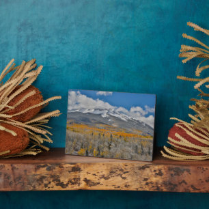 Fall Colors Aspens &    Rocky Mountains, Colorado Fotoplatte