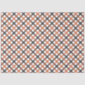 Fall Colors Gingham Tissue Paper Seidenpapier (Vorderseite)