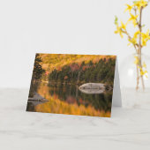 Fall Colors Reflected on Beaver Pond Karte (Gelbe Blume)