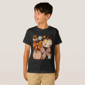 Fall Coquette Bow Fall Pumpkin Thanksgiving Women T-Shirt (Vorne ganz)