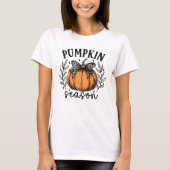 Fall Coquette Pumpkin-Saison T-Shirt (Vorderseite)