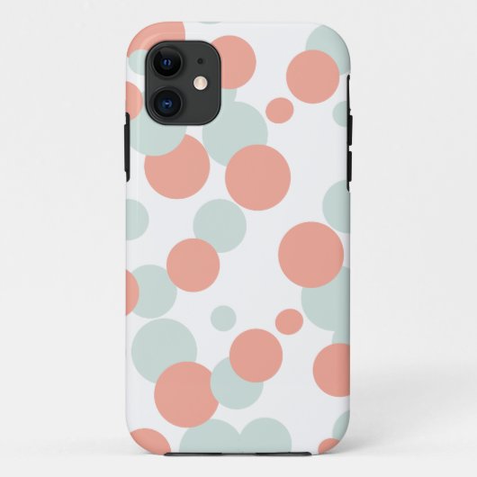 Fall Coral & Mint Bubbles iPhone 5s Case-Mate iPhone Hülle (Rückseite)