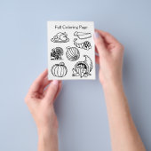 Fall Cornucopia Farbseite Flyer (Gruppe)