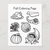 Fall Cornucopia Farbseite Flyer (Vorne)