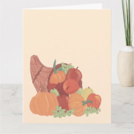 Fall Cornucopia Karte