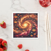 Fall Cosmic Pumpkin Gewürz Découpage Napkins Serviette (Beispiel)