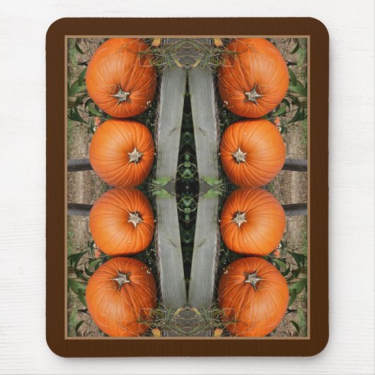 Fall Country Pumpkin Pair Abstrakt Mousepad (Vorne)