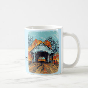Fall Covered Bridge Kaffeetasse