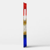 Fall Cracked France-Flagge Case-Mate iPhone Hülle (Rückseite / Links)