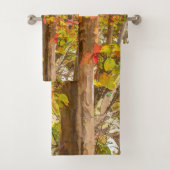 Fall Crape Myrtle Trees Badhandtuch Set (Insitu)