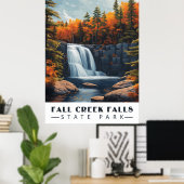 Fall Creek Falls: Ruhe in der Tennessee Wilds Poster (Heimbüro)