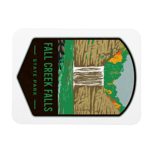 Fall Creek Falls Staat Park Magnet (Horizontal)