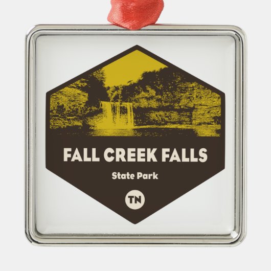Fall Creek Falls Staat Park, Tennessee Ornament Aus Metall (Vorne)