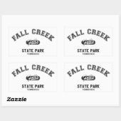 Fall Creek Falls Staat Park, Tennessee Rechteckiger Aufkleber (Blatt)