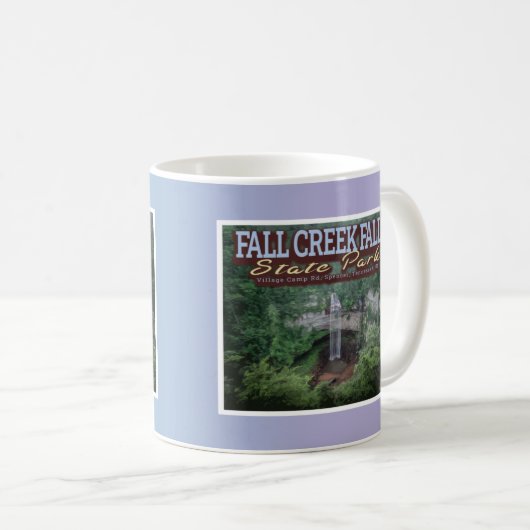 FALL CREEK FALLS STAAT PARK - TENNESSEE USA KAFFEETASSE (VorderseiteRechts)