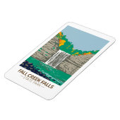 Fall Creek Falls Staat Park Tennessee Vintag Magnet (Linke Seite)