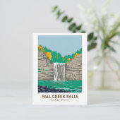 Fall Creek Falls Staat Park Tennessee Vintag Postkarte (Stehend Vorderseite)