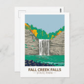 Fall Creek Falls Staat Park Tennessee Vintag Postkarte (Vorne/Hinten)