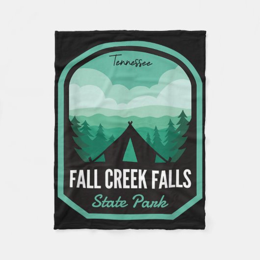 Fall Creek Falls Staat Park Tn Camping Fleecedecke (Vorderseite)