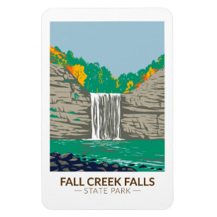 Fall Creek Falls State Park Tennessee Vintage Magnet