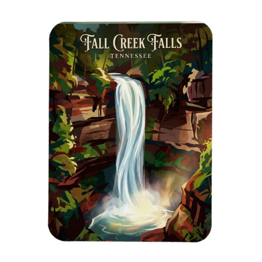 Fall Creek Falls Tennessee Magnet (Vertikal)