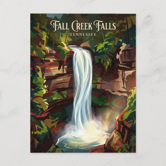 Fall Creek Falls Tennessee Postkarte (Vorderseite)