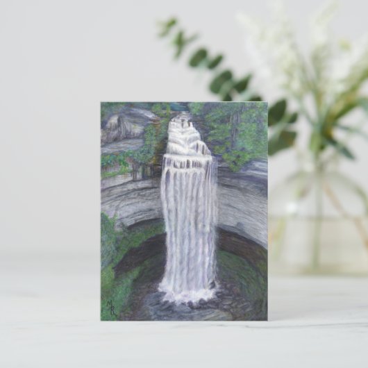 Fall Creek Falls Wasserfall Postkarte (Stehend Vorderseite)