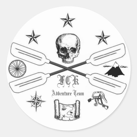 Fall Creek Kayaks Adventure Team Sticker (Vorderseite)