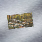 Fall Creek mit Blick auf den Laurel Hill Park Magnetische Visitenkarte (Beispiel)