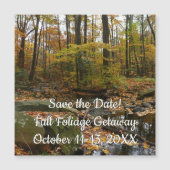 Fall Creek mit Blick auf den Laurel Hill Park Magnetkarte (Vorderseite)