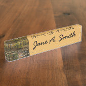 Fall Creek mit Blick auf den Laurel Hill Park Namensplakette (Seite)