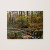 Fall Creek mit Blick auf den Laurel Hill Park Puzzle (Horizontal)
