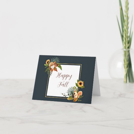 Fall critters and nature with customizable text (Vorderseite)