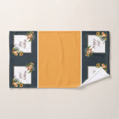 Fall critters and nature with customizable text b badhandtuch set (Handtuch)